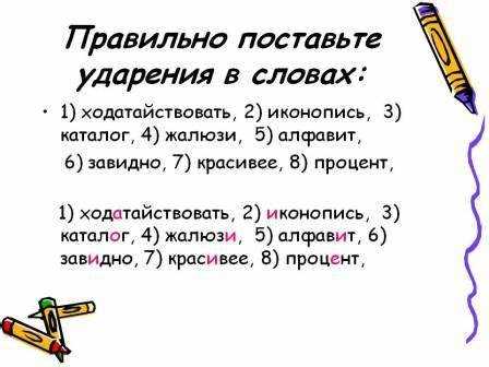 Тестирование на правильное ударение